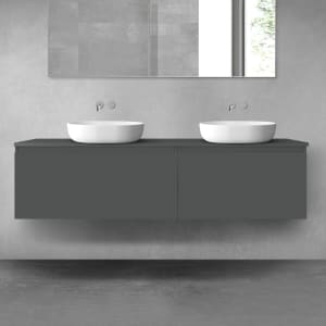 OLTENS Vernal Badmöbel-Set 3-teilig mit 2 Unterschränken mit Schubladen und Konsolenplatte 180 x 48,6 cm