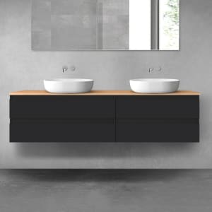 OLTENS Vernal Badmöbel-Set 3-teilig mit 2 Unterschränken mit Schubladen und Konsolenplatte 180 x 48,6 cm