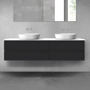 OLTENS Vernal Badmöbel-Set 3-teilig mit 2 Unterschränken mit Schubladen und Konsolenplatte 180 x 48,6 cm