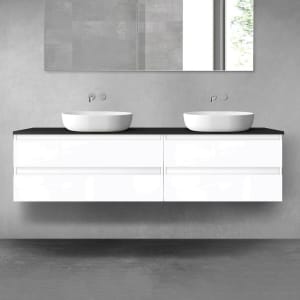 OLTENS Vernal Badmöbel-Set 3-teilig mit 2 Unterschränken mit Schubladen und Konsolenplatte 180 x 48,6 cm