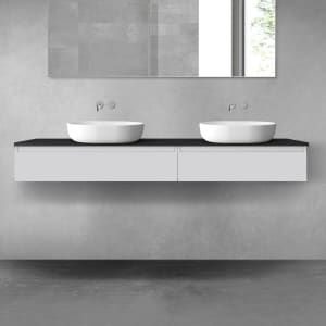 OLTENS Vernal Badmöbel-Set 3-teilig mit 2 Unterschränken mit Schubladen und Konsolenplatte 180 x 25,2 cm