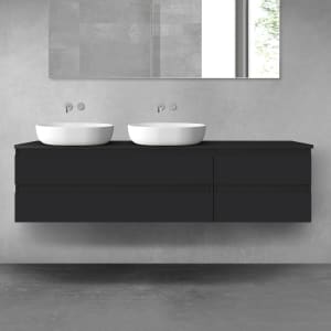 OLTENS Vernal Badmöbel-Set 3-teilig mit 2 Unterschränken mit Schubladen und Konsolenplatte 180 x 48,6 cm