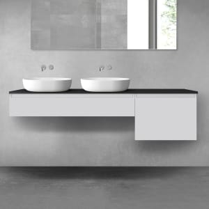 OLTENS Vernal Badmöbel-Set 3-teilig mit 2 Unterschränken mit Schubladen und Konsolenplatte 180 x 25,2/48,6 cm