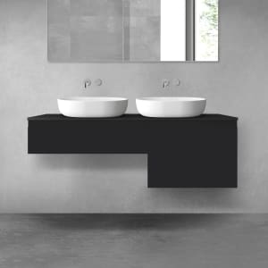 OLTENS Vernal Badmöbel-Set 3-teilig mit 2 Unterschränken mit Schubladen und Konsolenplatte 140 x 25,2/48,6 cm