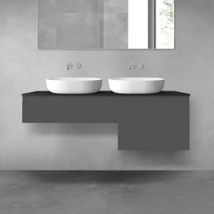 OLTENS Vernal Badmöbel-Set 3-teilig mit 2 Unterschränken mit Schubladen und Konsolenplatte 140 x 25,2/48,6 cm