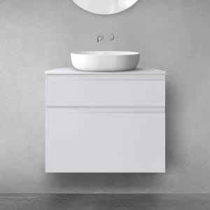 OLTENS Vernal Badmöbel-Set 3-teilig mit Unterschränken mit Schubladen und Konsolenplatte 80 x 72,2 cm