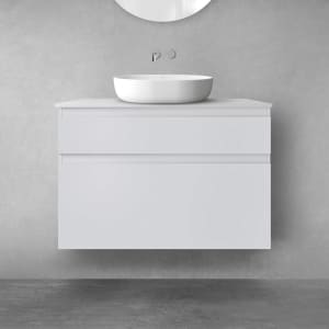 OLTENS Vernal Badmöbel-Set 3-teilig mit Unterschränken mit Schubladen und Konsolenplatte 100 x 72,2 cm