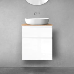 OLTENS Vernal Badmöbel-Set 3-teilig mit Unterschränken mit Schubladen und Konsolenplatte 60 x 72,2 cm