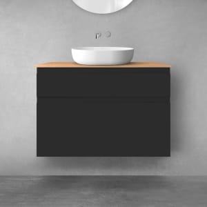 OLTENS Vernal Badmöbel-Set 3-teilig mit Unterschränken mit Schubladen und Konsolenplatte 100 x 72,2 cm