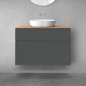 OLTENS Vernal Badmöbel-Set 3-teilig mit Unterschränken mit Schubladen und Konsolenplatte 100 x 72,2 cm