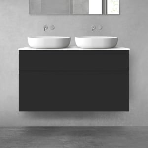 OLTENS Vernal Badmöbel-Set 3-teilig mit Unterschränken mit Schubladen und Konsolenplatte 120 x 72,2 cm