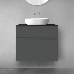 OLTENS Vernal Badmöbel-Set 3-teilig mit Unterschränken mit Schubladen und Konsolenplatte 80 x 72,2 cm