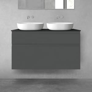 OLTENS Vernal Badmöbel-Set 3-teilig mit Unterschränken mit Schubladen und Konsolenplatte 120 x 72,2 cm