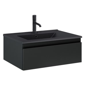 OLTENS Vernal Waschtischunterschrank mit Waschbecken 61 x 25,4 cm, mit 1 Schublade