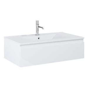 OLTENS Vernal Waschtischunterschrank mit Waschbecken 81 x 25,4 cm, mit 1 Schublade