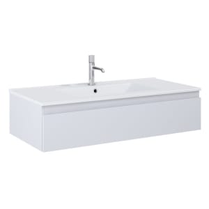 OLTENS Vernal Waschtischunterschrank mit Waschbecken 101 x 25,4 cm, mit 1 Schublade