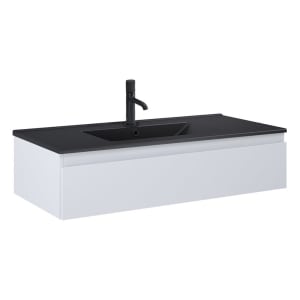 OLTENS Vernal Waschtischunterschrank mit Waschbecken 101 x 25,4 cm, mit 1 Schublade