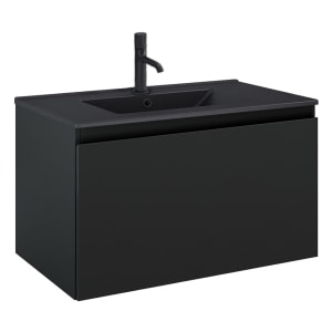 OLTENS Vernal Waschtischunterschrank mit Waschbecken 81 x 48,8 cm, mit 1 Schublade