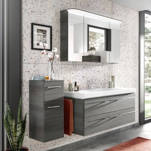 Pelipal Balto Badmöbel-Set 167,5 cm, inkl. Spiegelschrank und Highboard