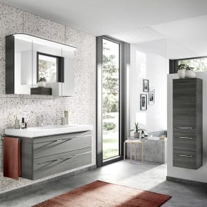 Pelipal Balto Badmöbel-Set 167,5 cm, inkl. Spiegelschrank und Midischrank