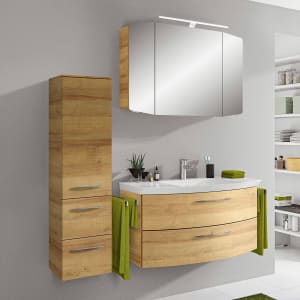 Pelipal Cassca Badmöbel-Set 148 cm, inkl. Spiegelschrank und Midischrank