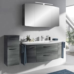 Pelipal Cassca Badmöbel-Set 168 cm, inkl. Spiegelschrank und Highboard