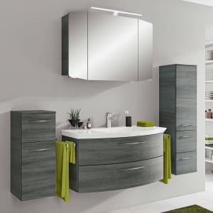 Pelipal Cassca Badmöbel-Set 187 cm, inkl. Spiegelschrank, Highboard und Midischrank