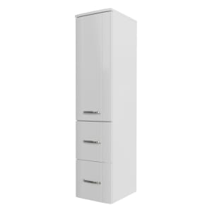 Pelipal Serie 3006 Midischrank 30 x 38 x 130 cm mit 1 Drehtür, 2 Schubkästen
