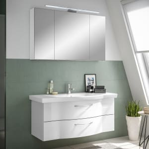 Pelipal Serie 6005 Badmöbel-Set 122 cm, inkl. Spiegelschrank