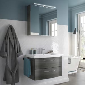 Pelipal Serie 6005 Badmöbel-Set 82 cm, inkl. Spiegelschrank