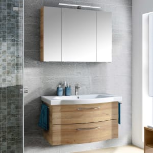 Pelipal Serie 6005 Badmöbel-Set 98 cm, inkl. Spiegelschrank