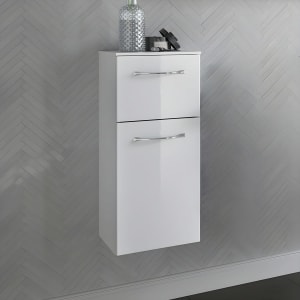 Pelipal Serie 6005 Highboard 30 x 73 cm mit 1 Drehtür und 1 Auszug