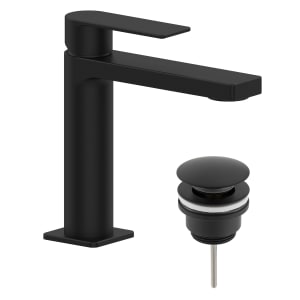 pianura Giulia Waschtisch-Einhebelmischer, wassersparend inkl. Pop Up Ablaufventil