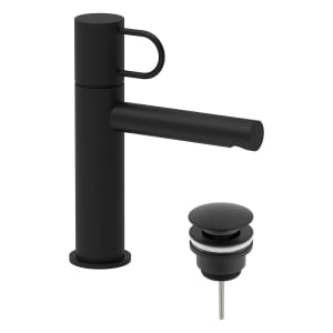 pianura Stella Waschtisch-Einhebelmischer, wassersparend inkl. Pop Up Ablaufventil