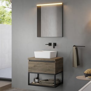 pianura Giulia Badmöbel Set 60,5 cm mit LED-Lichtspiegel