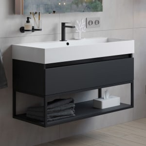 pianura Giulia Waschtisch mit Unterschrank 100 cm, mit 1 Hahnloch