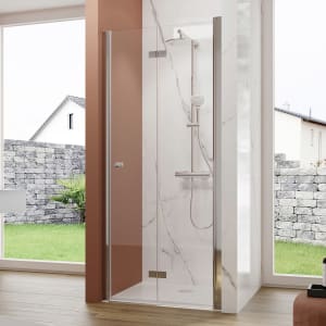 pianura Viola Drehfalttür für Nische 80 x 200 cm, Anschlag rechts