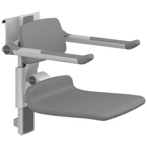 Pressalit PLUS Duschsitz 450  höhenverstellbar mit Rücken- u. Armlehne