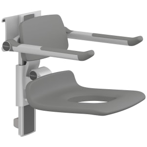 Pressalit PLUS Duschsitz 450 höhenverstellbar mit Rücken- u. Armlehne
