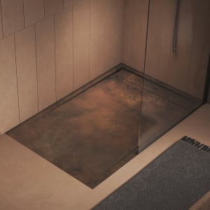 progettobagno Diamante Duschwanne 90 x 140 x 3,3 cm Feinsteinzeug Laminam®