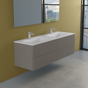 progettobagno Elba Lago Doppel-Waschtisch mit Unterschrank 160 cm
