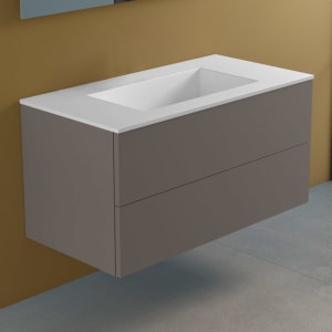 progettobagno Elba Lago Waschtisch mit Unterschrank 100 cm ohne Hahnloch