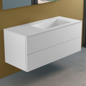 progettobagno Elba Lago Waschtisch mit Unterschrank 120 cm, Ausführung rechts ohne Hahnloch