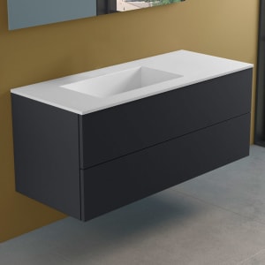 progettobagno Elba Lago Waschtisch mit Unterschrank 120 cm, Ausführung links ohne Hahnloch