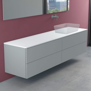 progettobagno Elba Modular Waschtischkonsole 200 cm, Ausführung  rechts