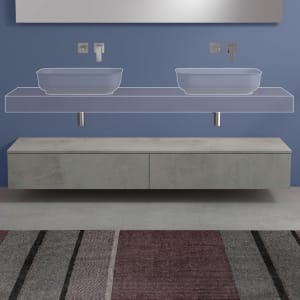 progettobagno Evo 10 Sideboard 180 cm, 2 Auszüge