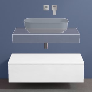 progettobagno Evo 10 Sideboard 90 cm, 1 Auszug