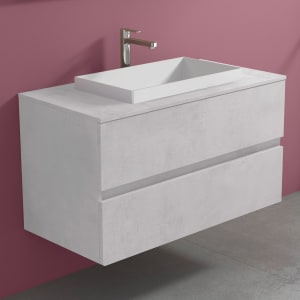 progettobagno Evo 54 ELY Waschtischunterschrank 100 cm mit Einbauwaschtisch