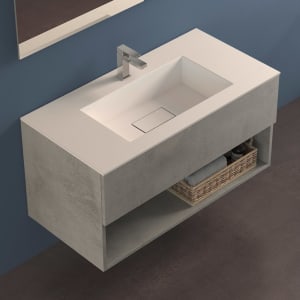 progettobagno Evo 54 Lago Uno Waschtisch mit Unterschrank 100 cm