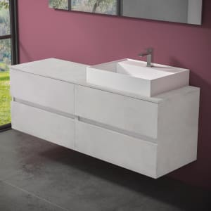 progettobagno Evo 54 Modular Waschtischkonsole 160 cm, Ausführung  rechts